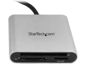 StarTech Multi-Card Reader USB-C čierna / strieborná / Čítačka pamäťových kariet / SD, microSD, CF / USB 3.2 Gen 1
