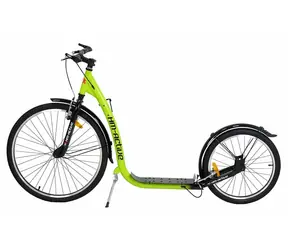 RULYT Kolobežka HM-ACTIVE zelená / 26"/20" nafukovacie kolesá / nosnosť 120 kg / hliníkové V-brzdy
