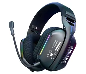 Onikuma GT808 čierna / Herné slúchadlá / Bluetooth 5.3 / 2,4 GHz / RGB / mikrofón