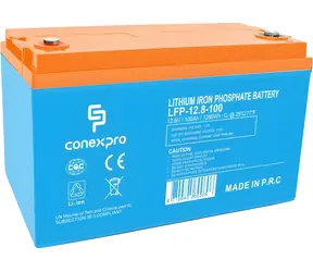 Conexpro LFP-12.8-100 / Batéria LiFePO4 / 12,8V / 100Ah / M8 / Bluetooth