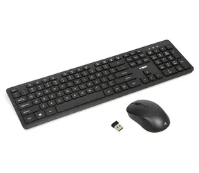 ibox Workstation Pro Kit čierna / Bezdrôtová klávesnica a myš / 2,4 GHz / 800-1600 DPI / US layout