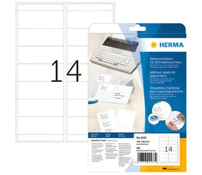 Herma Adresné etikety 102x38 mm biele / Etikety / papier matný / 280 ks / 20 listov
