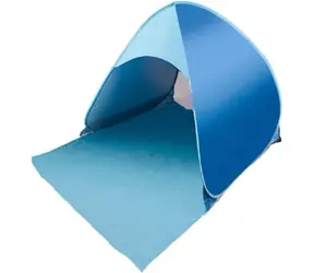 KIK Samorozkladací plážový stan modrý / Plážový stan / UV 50+ / 140 x 120 cm / polyester