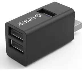 Orico MINI-U32L-BK-BP čierna / USB hub / 3x USB-A / 1x USB 3.1 Gen1 / 2x USB 2.0 / hliníkové telo