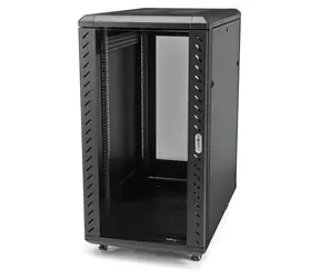 StarTech Rozvádzač 32U / Stojanový rozvádzač / 19" / 4-stĺpikový / Nastaviteľná hĺbka 15-81 cm / uzamykateľný