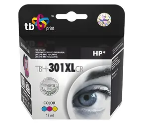TB TBH-301XLCR / Atramentová kazeta / Kompatibilný s HP 301XL (CH564EE) / 17 ml / 480 strán / viacfarebná