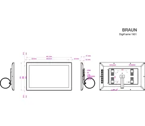 Braun DigiFrame 1901 47 cm (18,5") / Fotorámik / 18,5"