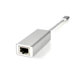 Nedis adaptér USB-C - RJ45 strieborná