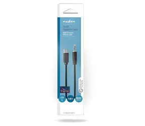 Nedis adaptér USB-C - 3,5 mm jack čierny