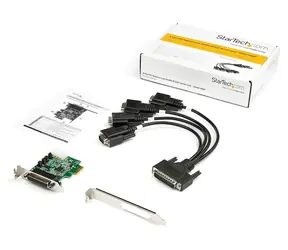 StarTech PCIe karta 4X sériový RS232 (PEX4S953LP) / Radič / PCIe x1 / Asix AX99100 / 16950 UART