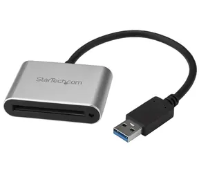 StarTech čítačka CFast kariet USB-A čierna/strieborná / Čítačka pamäťových kariet / CFast 2.0 / USB 3.2 Gen 1 / hliník
