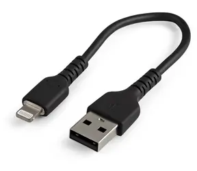 StarTech odolný kábel USB-A na Lightning čierna