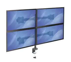 StarTech Držiak monitora 4X rameno 360° čierna / Držiak monitora / VESA 75x75 a 100x100 mm / do 27” / nosnosť 8 kg