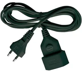 Brennenstuhl predlžovací kábel plochý čierna / Predlžovací prívod / 5 m / IP20 / H03VVH2-F 2x0,75