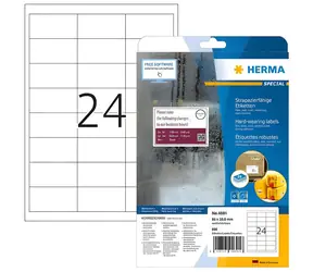 Herma výrobné štítky A4 66x33, 8 mm / Etikety / 600 ks / 25 listov