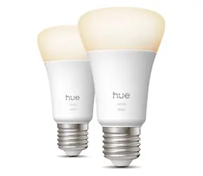 Philips Hue White A60 E27 9,5 W 2ks / Múdra LED žiarovka / 1100 lm / 2700 K / stmievateľná / Bluetooth