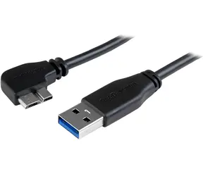 StarTech USB-A - Micro-USB B Slim kábel pravouhlý