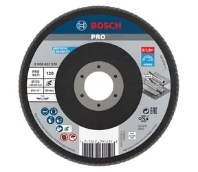 BOSCH X571 / Lamelový brúsny kotúč P120 / 125x22.23 mm
