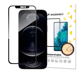 Wozinsky Tvrdené sklo Full Glue čierna / Ochranné sklo / Apple iPhone 14 PLUS a 13 Pre Max / Case Friendly rámček