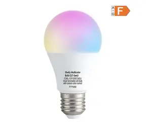 Shelly Multicolor E27 Gen3 / LED žiarovka / RGB / E27 / 800 lm / Wi-Fi, Bluetooth