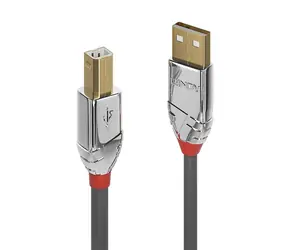 Lindy USB 2.0 Cromo Line sivá