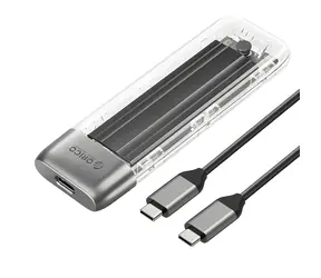 Orico TXM2-C3 externý box pre M.2 NVMe SSD sivá / USB-C 3.2 / 10 Gb/s