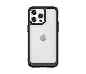 Hurtel Outer Space čierna / Zadný kryt / Apple iPhone 15 Pro / Zosilnený, ohybný rámček