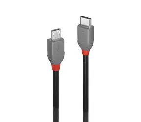 Lindy Anthra Line USB-C - Micro-USB B 2m čierna