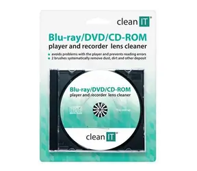 Clean IT čistiace CD pre optické mechaniky / Čistiace CD / Blu-ray, DVD, CD-ROM / 6 čistiacich kefiek