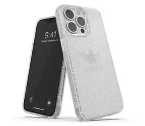 Adidas OR Protective Clear Case Glitter transparentná strieborná / Puzdro / Apple iPhone 13 Pro, iPhone 13