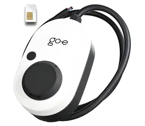 go-e Charger Gemini 2.0 biela/čierna / Nabíjačka elektrického automobilu / 22 kW / Type 2 zásuvka / 4G/LTE / bez kábla