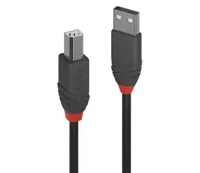 Lindy Anthra Line USB-A - USB-B 1m čierna