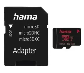 HAMA microSDXC 128 GB + adaptér / Pamäťová karta / UHS-I U3 / V30 / 80 MB/s