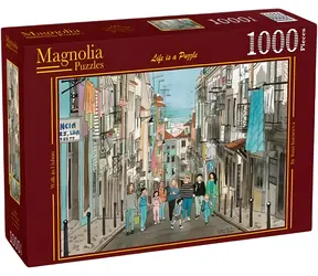 MAGNOLIA Puzzle Prechádzka Lisabonom / 1000 dielikov / 68 x 48 cm