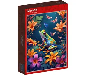 ALIPSON Puzzle Žabka a motýliky / 1000 dielikov / 47,8 x 68 cm