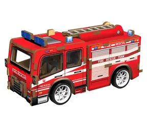2KIDS TOYS 3D drevená skladačka Hasičské auto / od 6 rokov / na natiahnutie / drevo