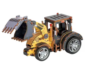 2KIDS TOYS 3D drevená skladačka Nakladač dreva / Skladačka / 70 dielikov / drevo / od 6 rokov