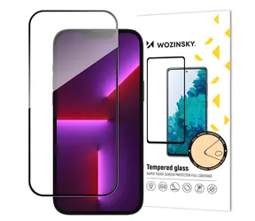 Wozinsky Tvrdené sklo s rámčekom pre Apple iPhone 15 Pro čierna