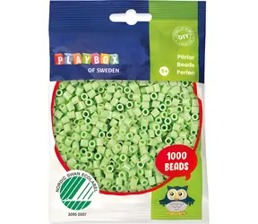 PLAYBOX Zažehľovacie korálky pastelové zelené / 1000 ks