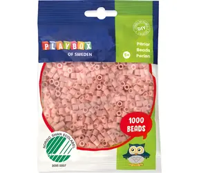 PLAYBOX Zažehľovacie korálky broskyňové, telové / 1000 ks