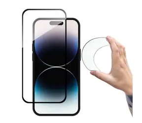 Wozinsky Full Cover Flexi Nano Glass čierna / Ochranné sklo / Flexibilné / Apple iPhone 14 Pro Max