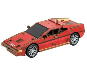2KIDS TOYS 3D drevená skladačka Športové auto červené / 60 dielikov / od 6 rokov