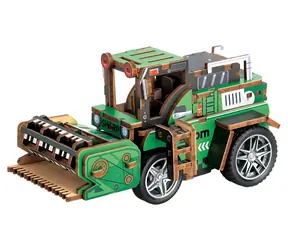 2KIDS TOYS 3D drevená skladačka Kombajn / Skladačka / 88 dielikov / drevo / od 6 rokov