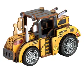 2KIDS TOYS 3D drevená skladačka Traktor / Skladačka / 46 dielikov / drevo / od 6 rokov