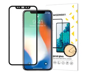 Wozinsky Tvrdené sklo pre Apple iPhone XR/11 čierna / Tvrdené sklo / Case Friendly / plne lepené