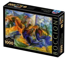 D-TOYS Puzzle Kôň a jazdec a budovy