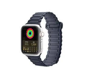 Dux Ducis Strap Armor Version čierna / Remienok / Apple Watch SE, 1-9 / 41, 40, 38 mm / silikónový, magnetický