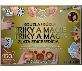 SPARKYS Škola kúziel Zlatá edícia / Kúzelnícka súprava / 150 kúziel a trikov