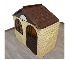 DOLONI Detský záhradný domček béžovo-hnedý (malý) / od 1,5 roka