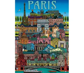 GIBSONS Puzzle Pohľad na Paríž / 500 dielikov / 34 x 48 cm